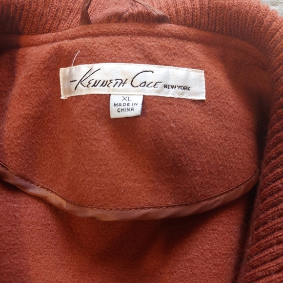 Kenneth Cole New York Women's Rust Trench Coat - Picture 3 of 4
